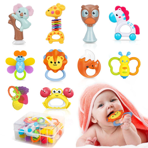 Baby Rattles Teether Toys 10 pieces